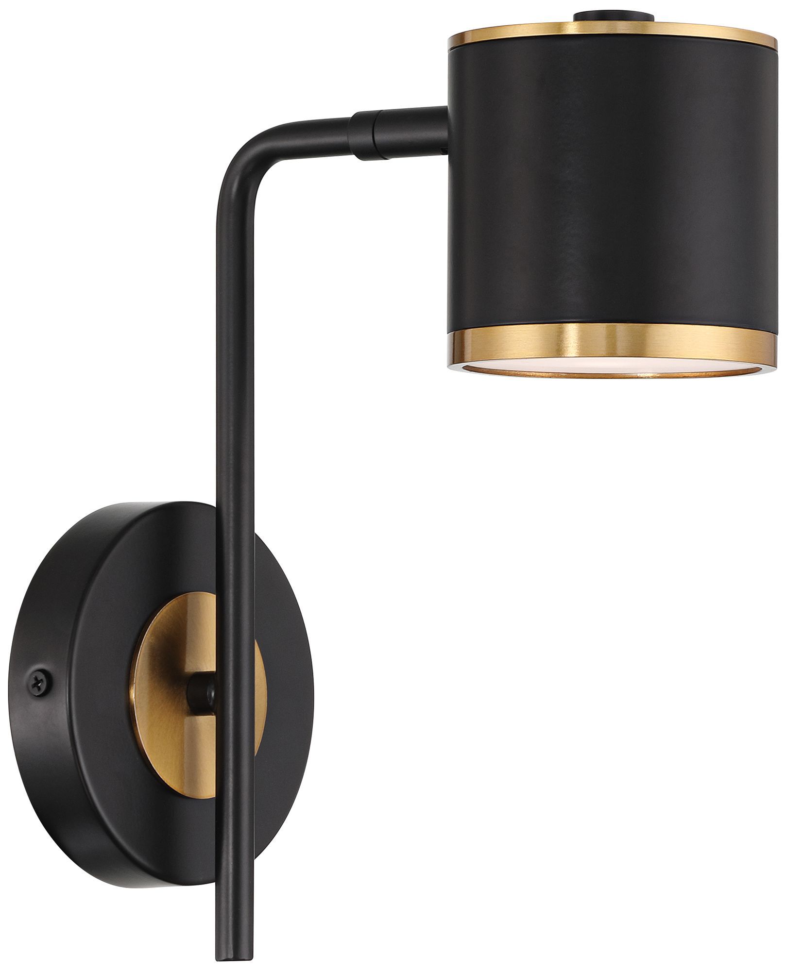 Possini Euro Design Possini Euro Corbeau 11 1/2" High Black and Gold LED Wall Sconce | Walmart (US)