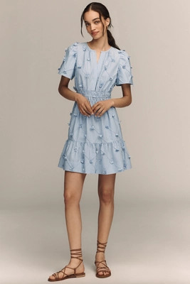 Somerset 3D Floral Mini Dress | Anthropologie (US)