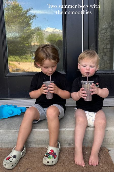 Just two boys and their smoothies. Leo’s crocs are from Journeys + his charms are Amazon! 

amazon l boys l kids l crocs

#LTKKids #LTKFamily #LTKBaby