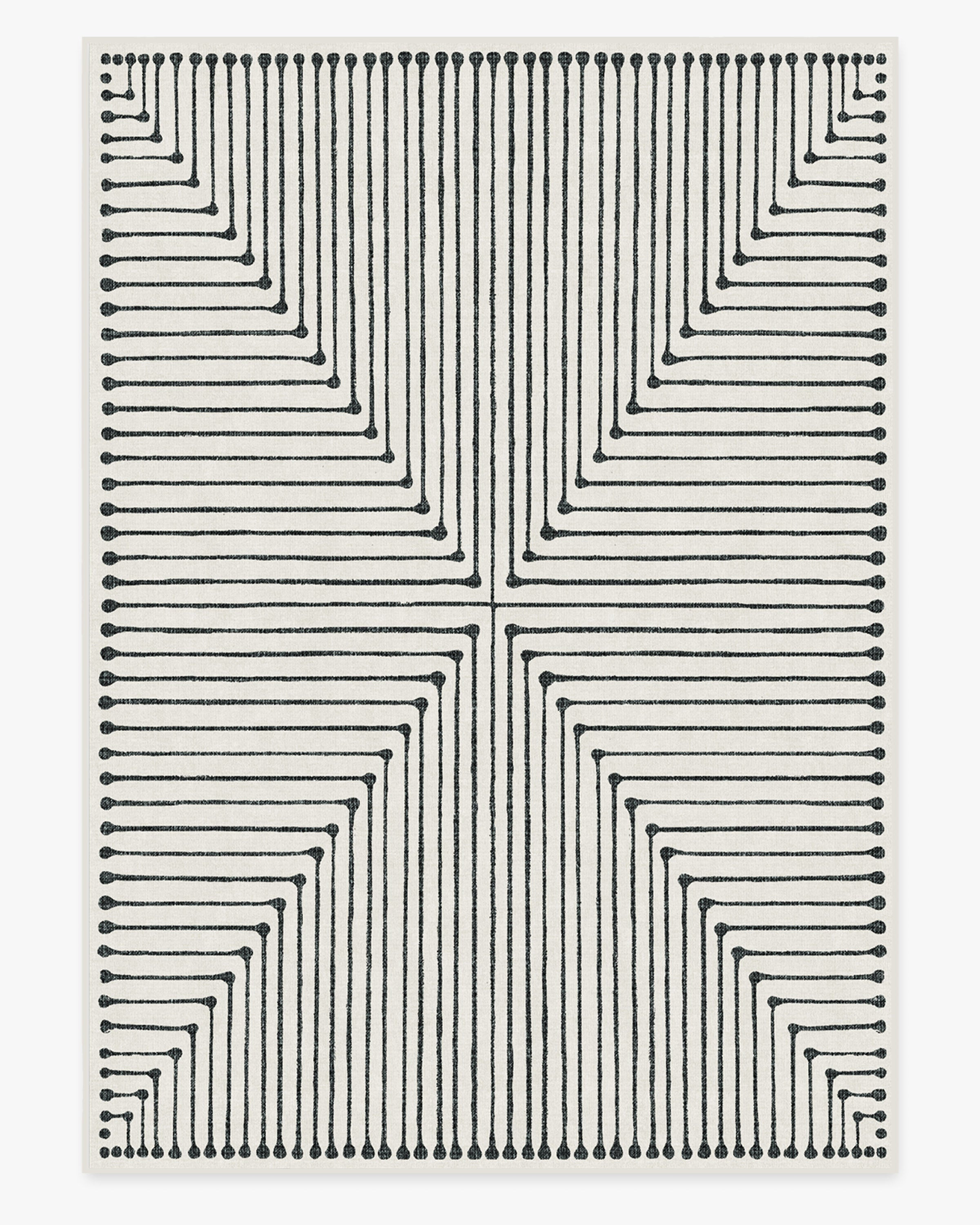 Jonathan Adler Inkdrop Black & Ivory Rug | Ruggable
