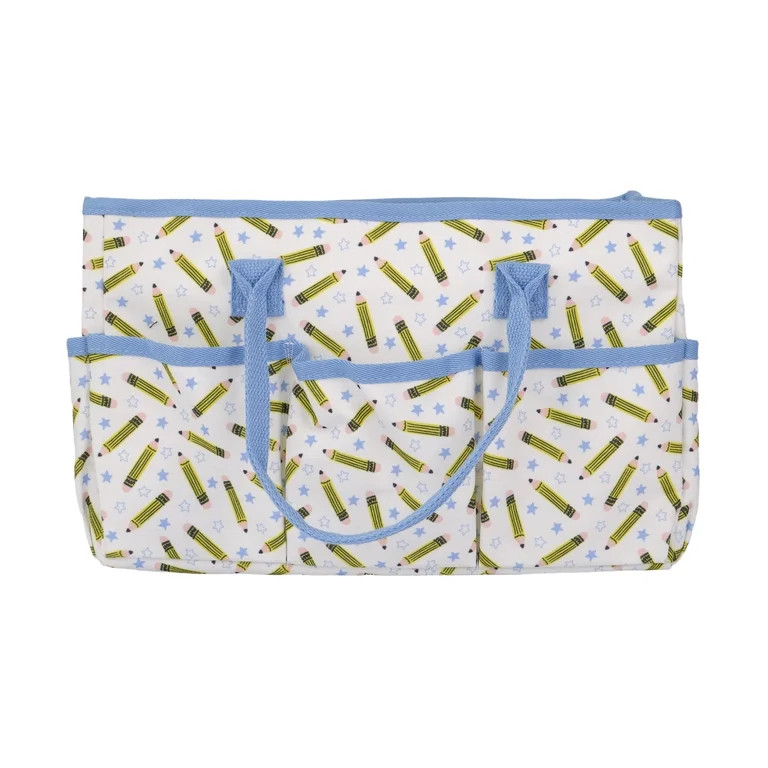 Pen+Gear Teacher Tote Bag Organizer with Side Pockets, Pencils Design | Walmart (US)
