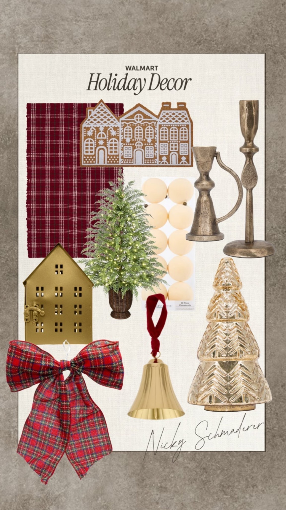 Walmart holiday decor // Christmas decor under $30 // affordable home decor finds