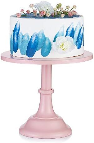 NUPTIO 10 inches/ 25cm Cake Stand Round Cupcake Stands Metal Dessert Display Cake Stands, Metal C... | Amazon (US)
