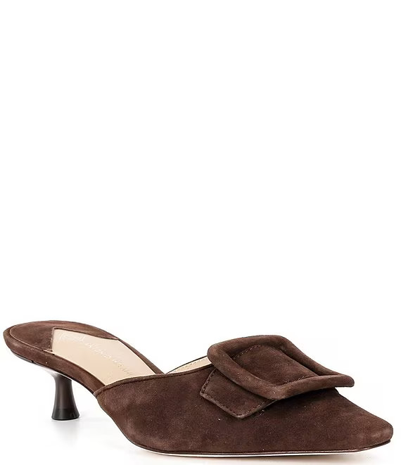 Antonio Melani Kendra Suede Buckle Ornament Mules | Dillard's | Dillard's