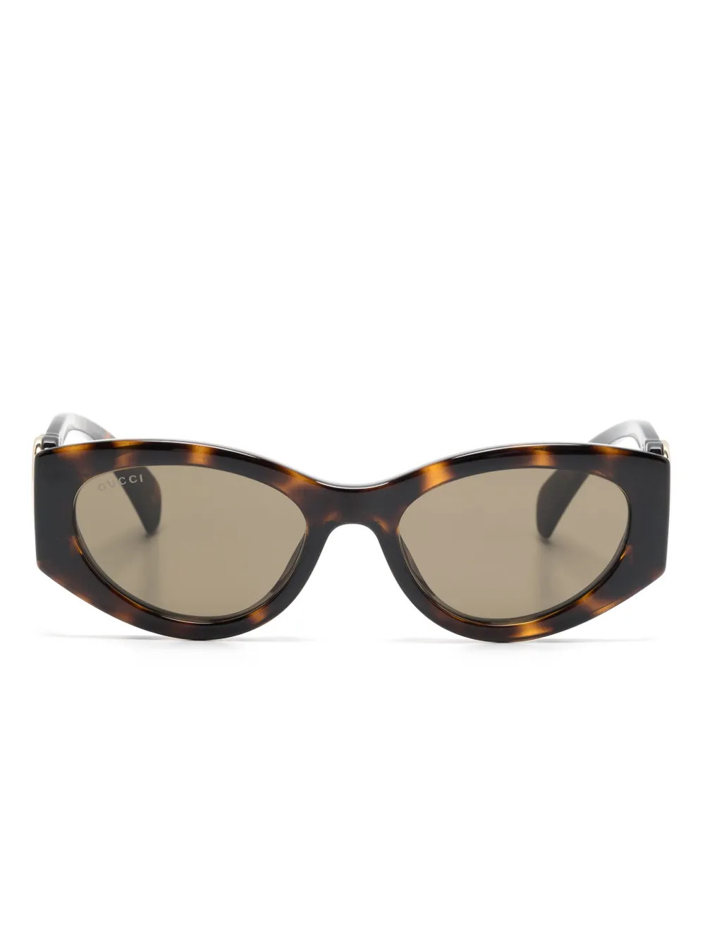 Gucci Eyewear tortoiseshell cat-eye sunglasses - Brown | Farfetch Global