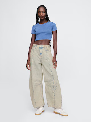 High Rise UltraSoft Horseshoe Jeans | Gap (US)