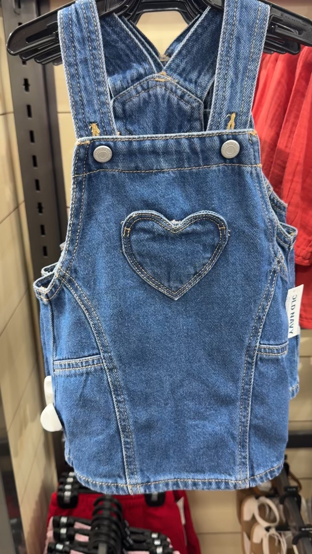 Jean overall dress with heart 

#LTKSeasonal #LTKKids #LTKBaby