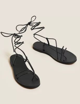 Leather Strappy Flat Gladiator Sandals | Marks & Spencer (UK)