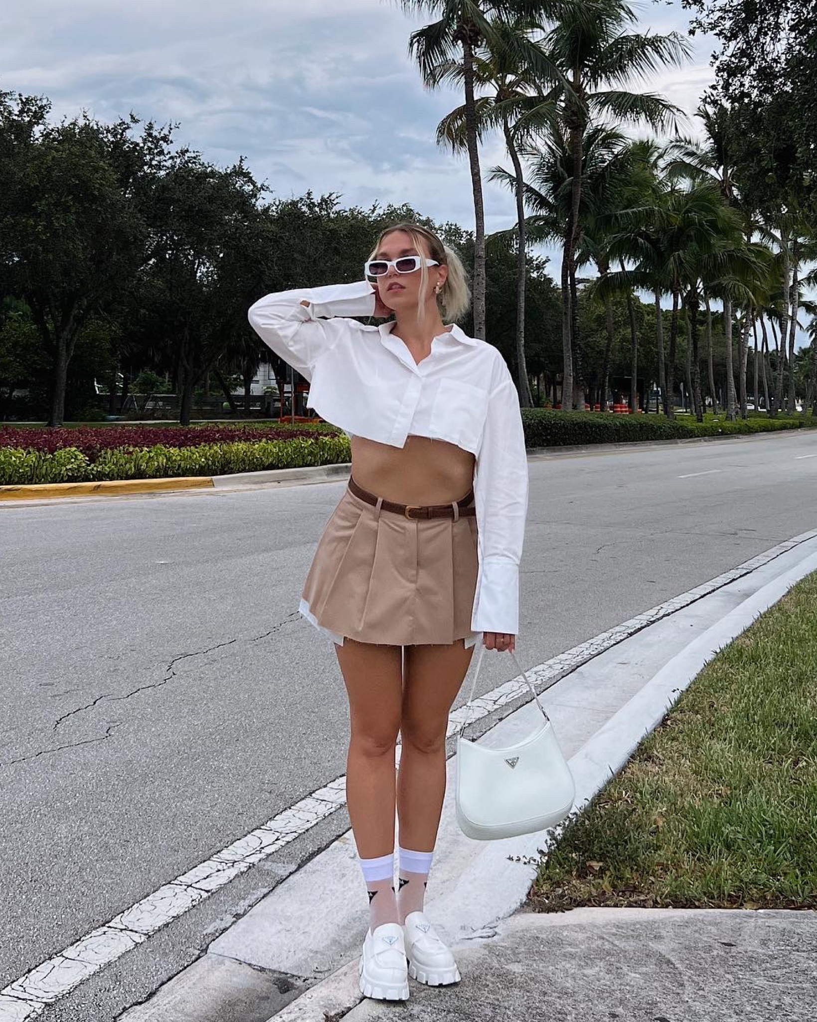 Back to school or out and about? 
.
.
Miu Miu inspired skirt, outfit inspo, cropped shirt, pleated skirt, Prada, balenciaga


#LTKFind #LTKstyletip #LTKitbag