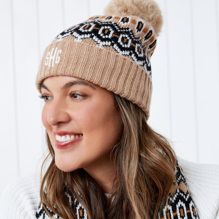 Faux Fur Pom Pom Hat | Mark and Graham