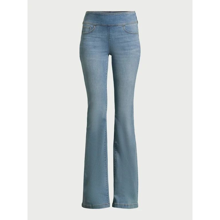Sofia Jeans Women's Melisa Flare High Rise Pull On Jeans, 33.5" Inseam, Sizes 0-20 | Walmart (US)