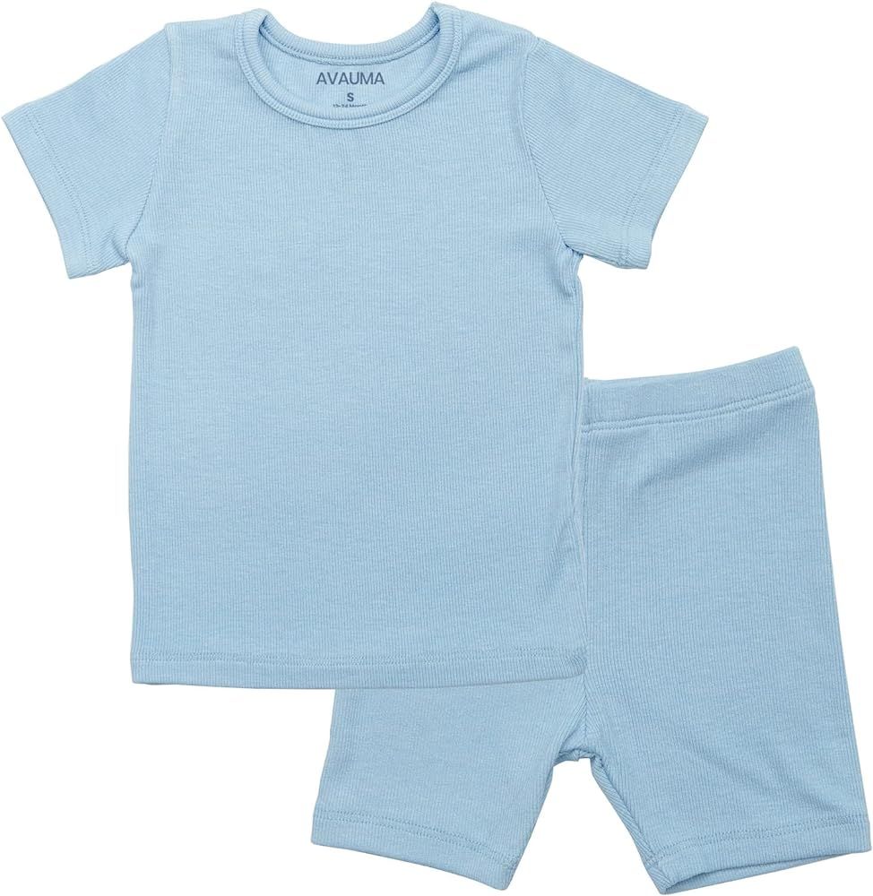 AVAUMA Baby Boys Girls Pajama Set Kids Toddler Snug fit Ribbed Sleepwear pjs for Daily Life Style | Amazon (US)