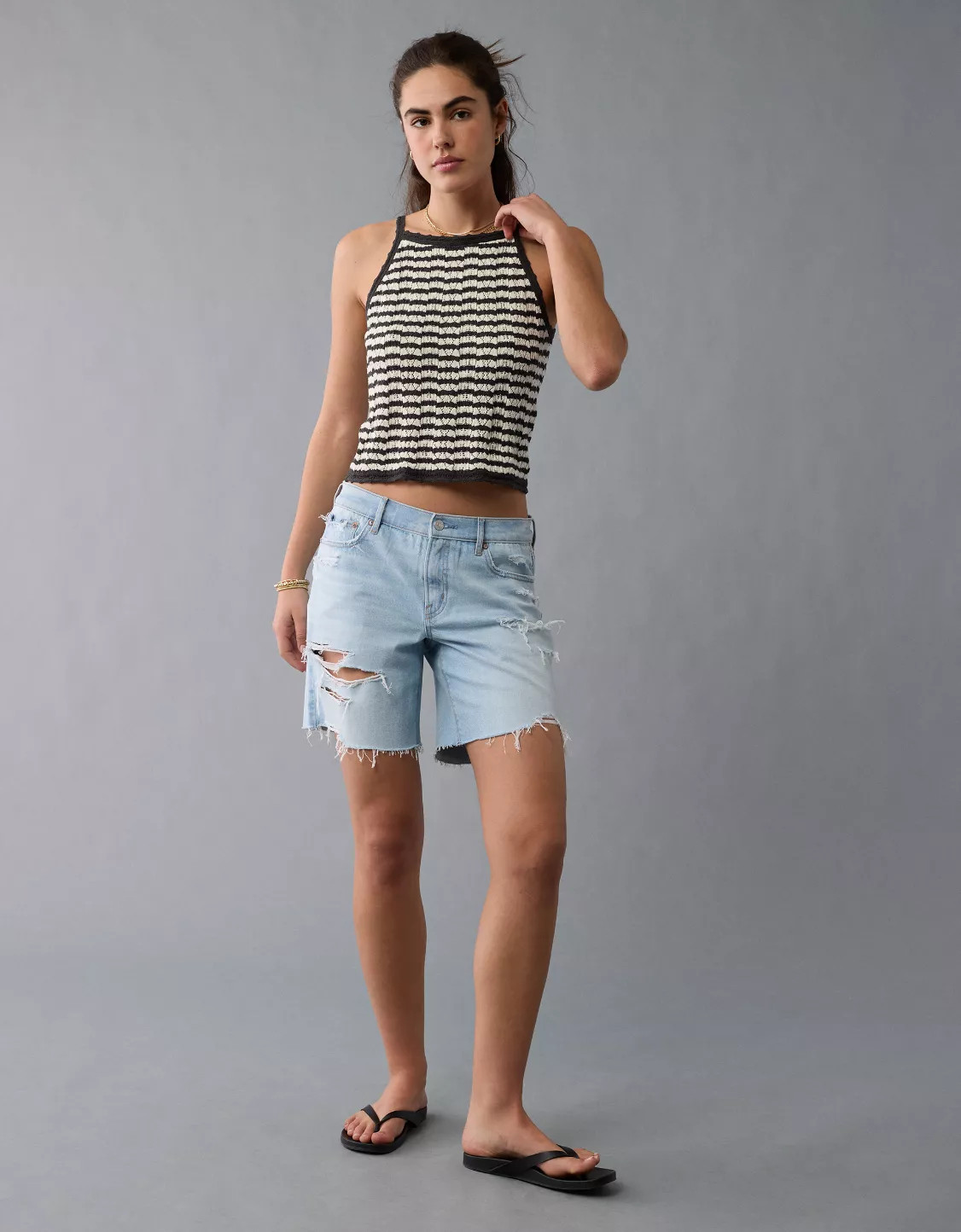 AE High Neck Crochet Tank Top | American Eagle Outfitters (US & CA)