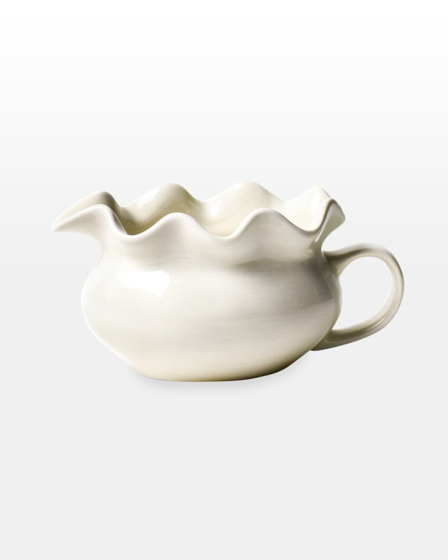 Coton Colors Signature White Ruffle Gravy Boat | Neiman Marcus