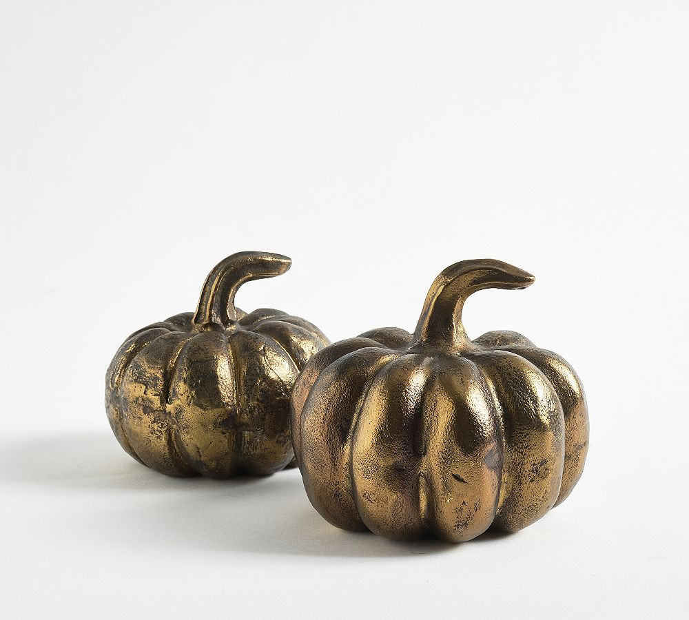Brass Pumpkins - Set of 2 | Pottery Barn (US)