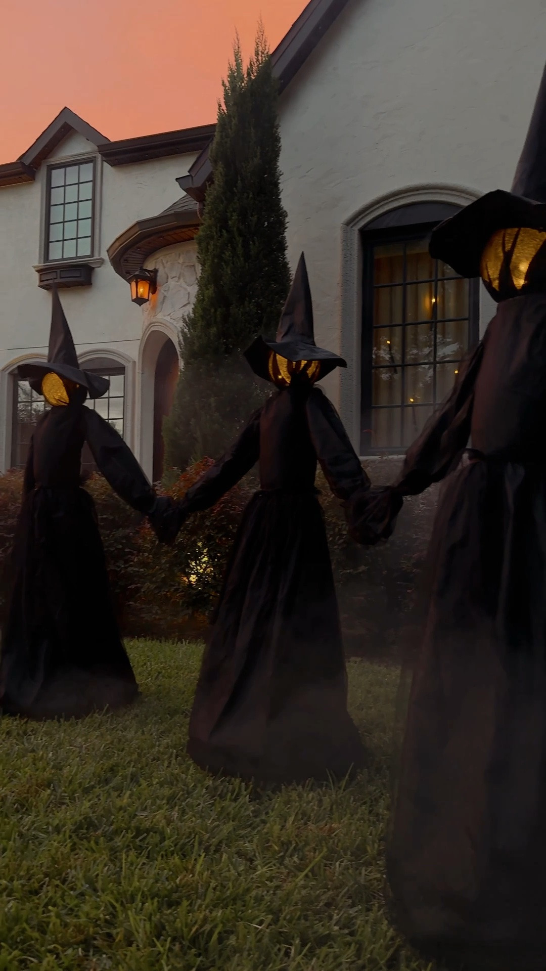 #ad These glowing witches from @wayfair have officially moved in for spooky season! I added a little extra magic with flameless candles hung from fishing wire in the windows ✨

(The exact witch set I used sold out, but I linked a few nearly identical sets!) 

#Wayfair #WayfairPartner

#LTKSeasonal #LTKHome