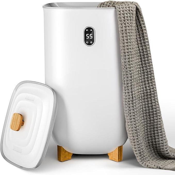 AGLUCKY Towel Warmer for Bathroom, 40L Large Towel Warmers Bucket with 2 Heating Modes, LCD Scree... | Amazon (US)