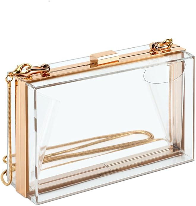 SharPlus Women Cute Acrylic Box Clutch Purse Evening Handbags Shoulder Cross-Body Bag for Prom We... | Amazon (US)