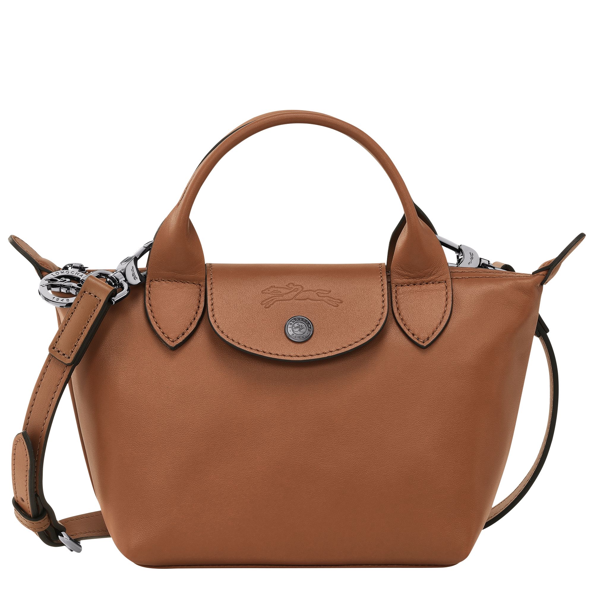 Le Pliage Xtra XS Handbag Cognac - Leather | Longchamp US | Longchamp