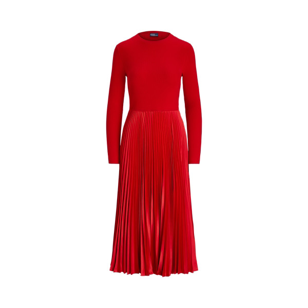 Jumper-Bodice Long-Sleeve Dress | Ralph Lauren (UK)