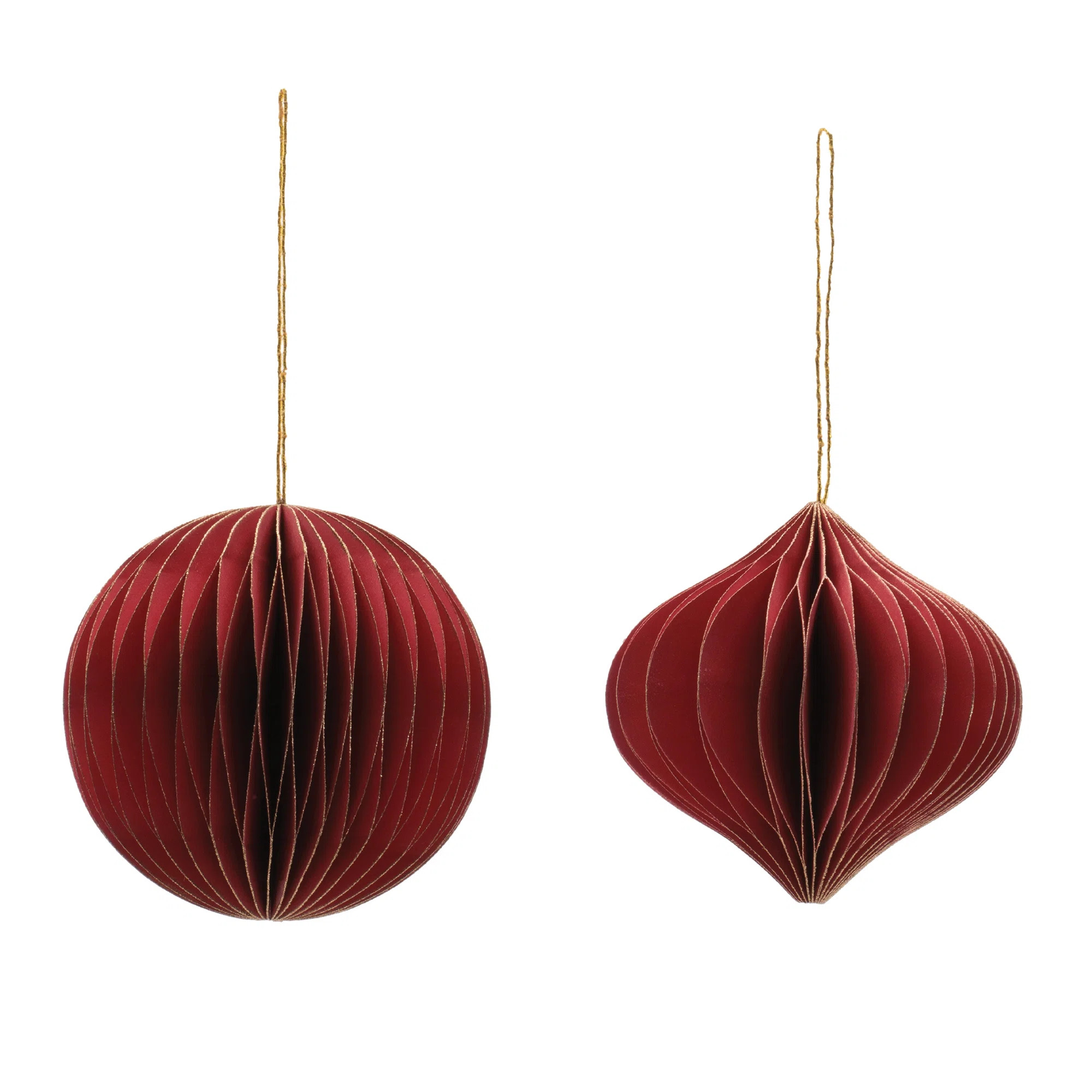 Round Paper Ornament Set of 12 | Wayfair North America
