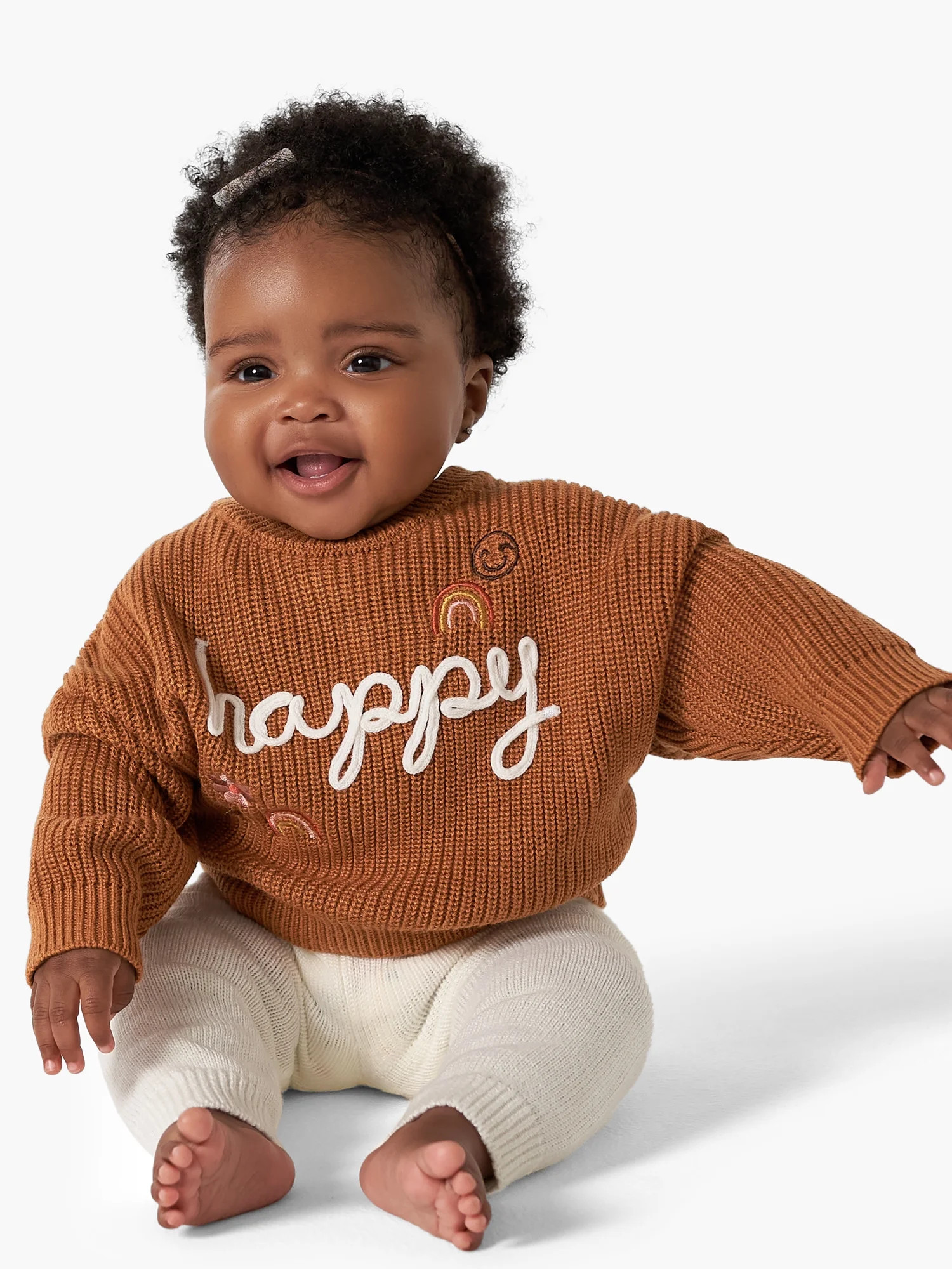 Modern Moments By Gerber Baby Girl Matching Sister Sweater, Sizes 0/3M-18M | Walmart (US)