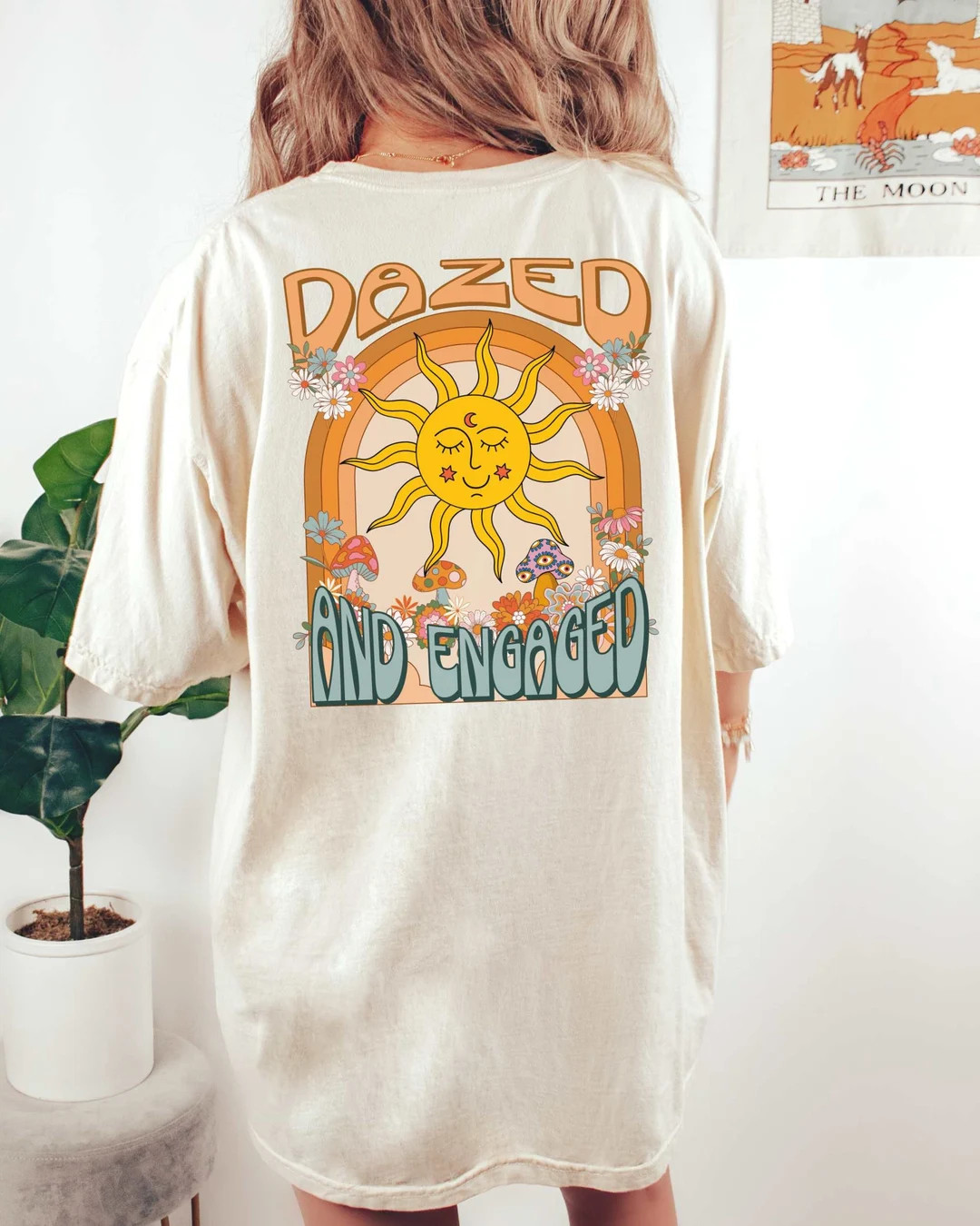 Hippie Bachelorette Party Shirts Dazed and Engaged Groovy - Etsy | Etsy (US)