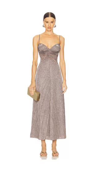 Relic Dress in Copper Gold Silver Sparkle | Revolve Clothing (Global)