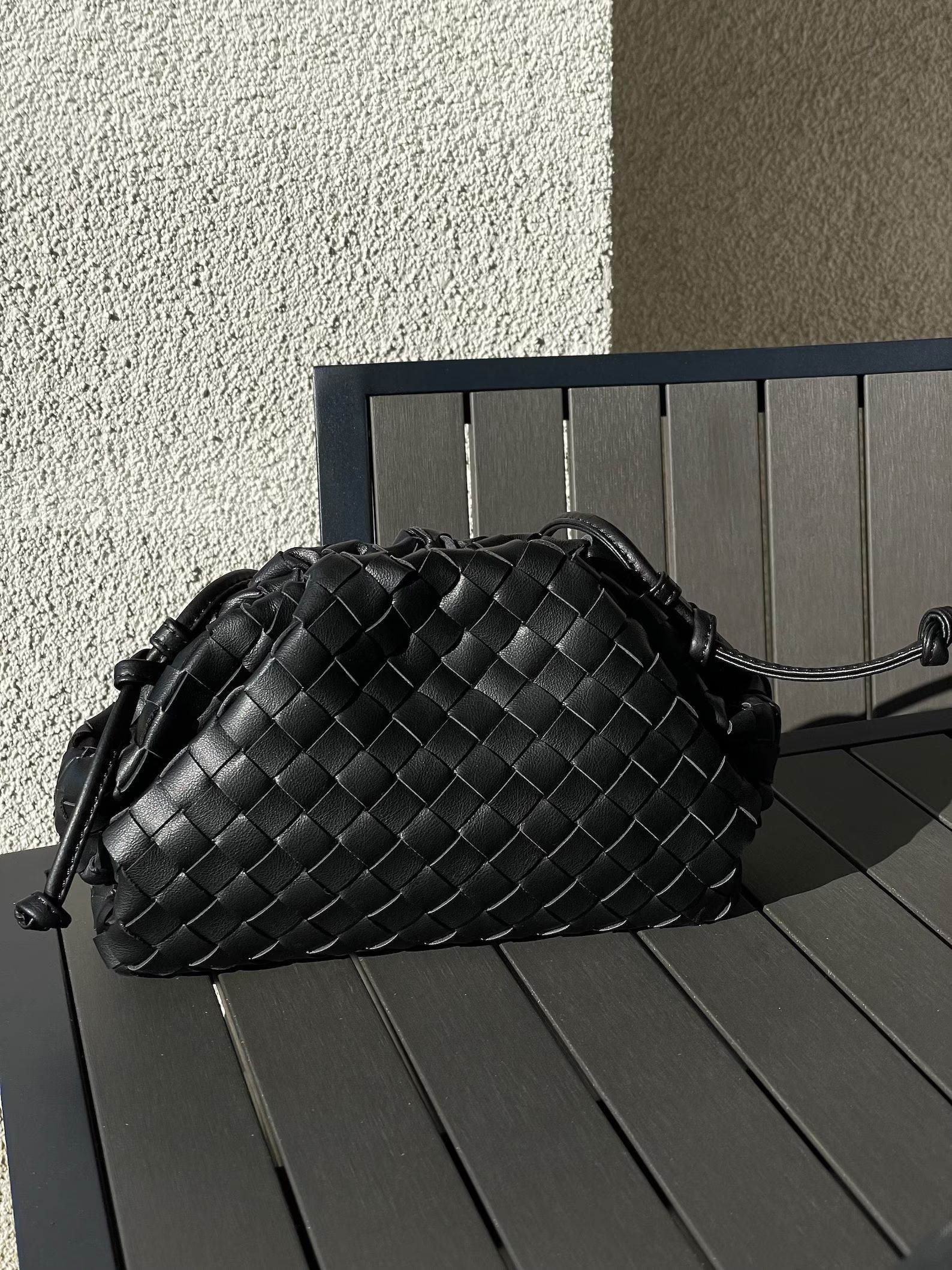 Small Woven Clutch Bag Pu Leather Braid Cloud Bag Dumpling - Etsy UK | Etsy (UK)