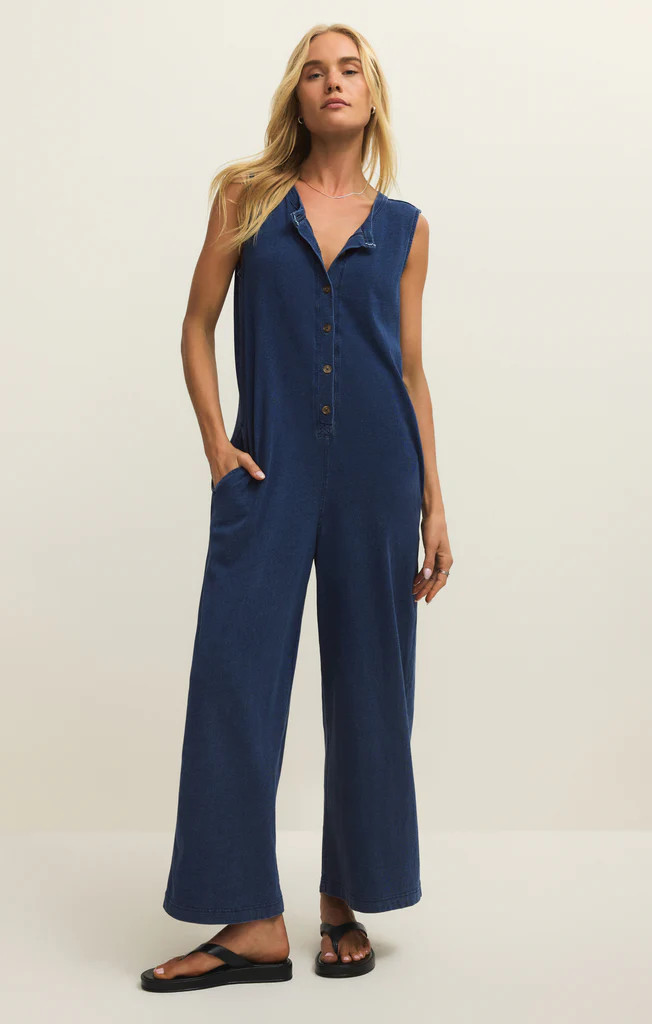 Fiona Jersey Denim Jumpsuit | Z Supply