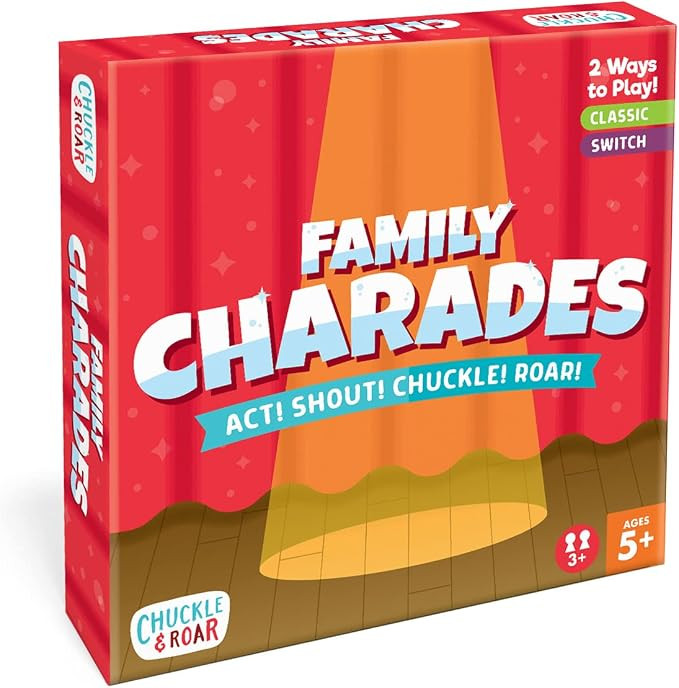 Chuckle & Roar Classic Charades Game for Kids, 750 Charades Ideas, Ages 5+ | Amazon (US)