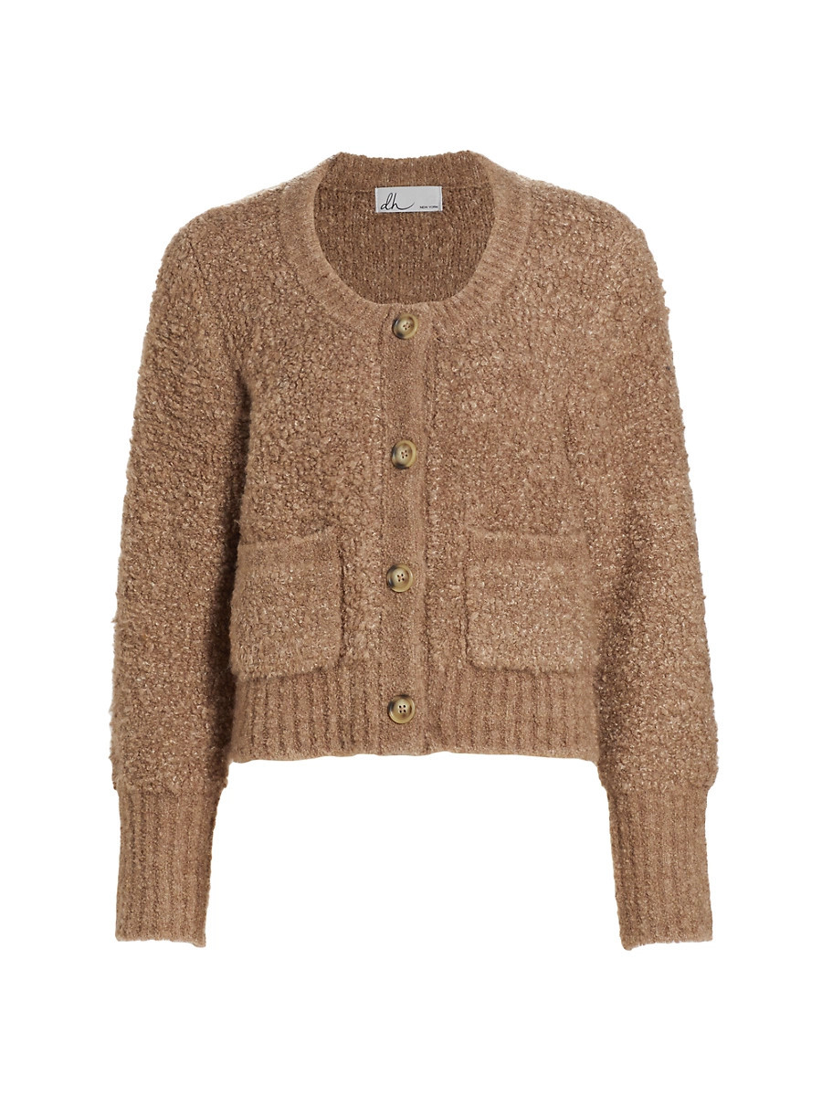 Women's Adelle Teddy Cardigan - Wheat - Size Medium | Saks Fifth Avenue