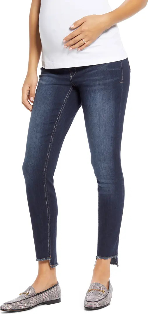 1822 Denim Step Hem Skinny Maternity Jeans | Nordstrom | Nordstrom