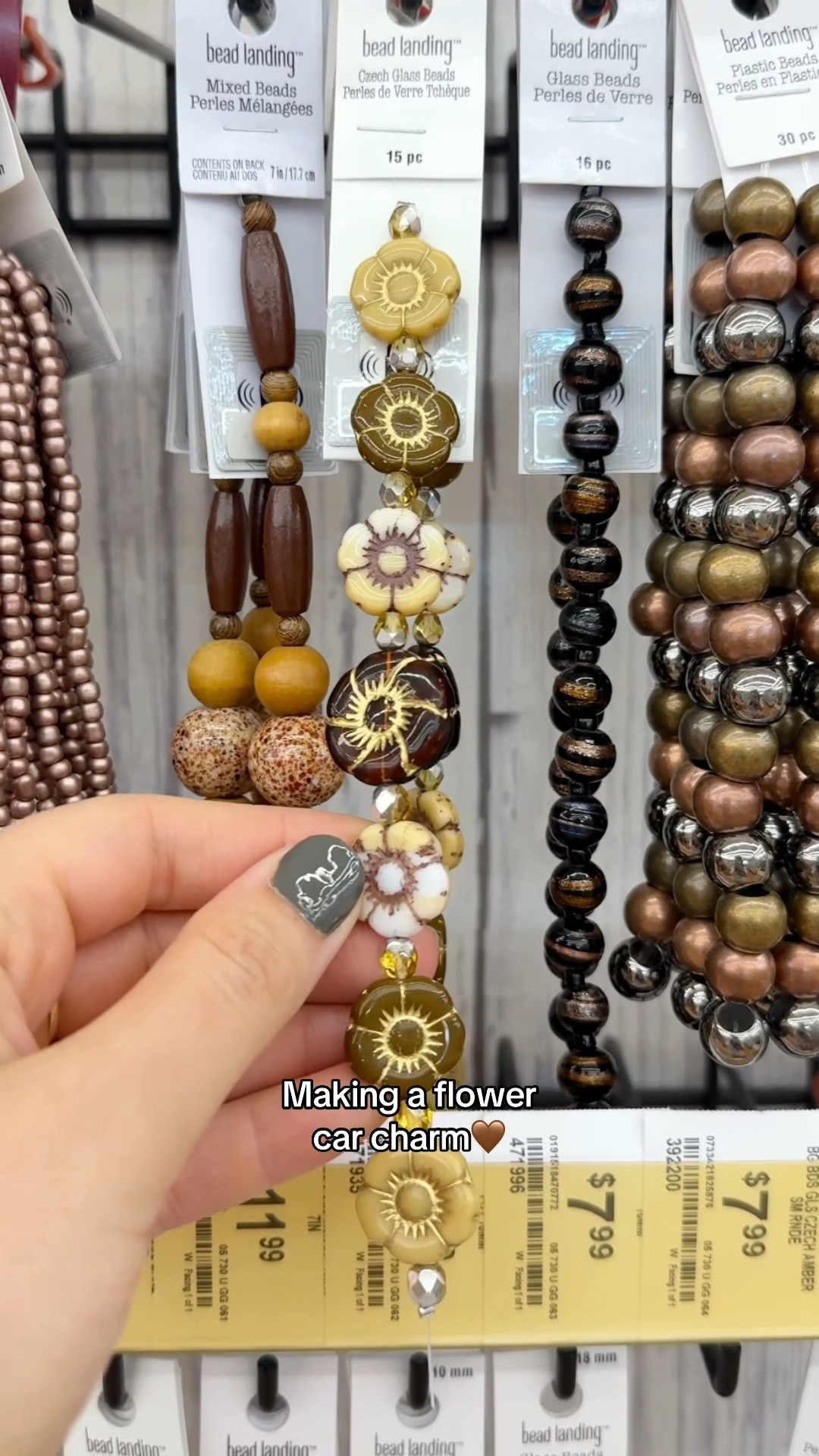 DIY neutral flower car charm for a rearview mirror🤎 

#LTKBeauty #LTKHoliday #LTKGiftGuide