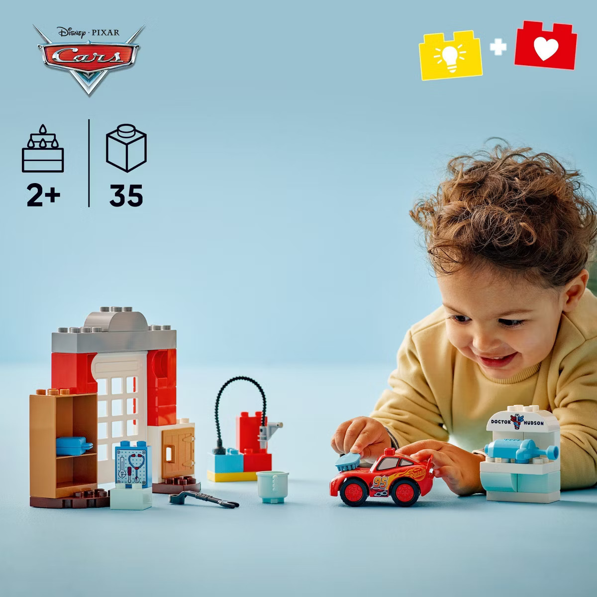 LEGO DUPLO Disney and Pixar Cars McQueen’s Visit to Doc’s Garage Building Set 10456 | Target