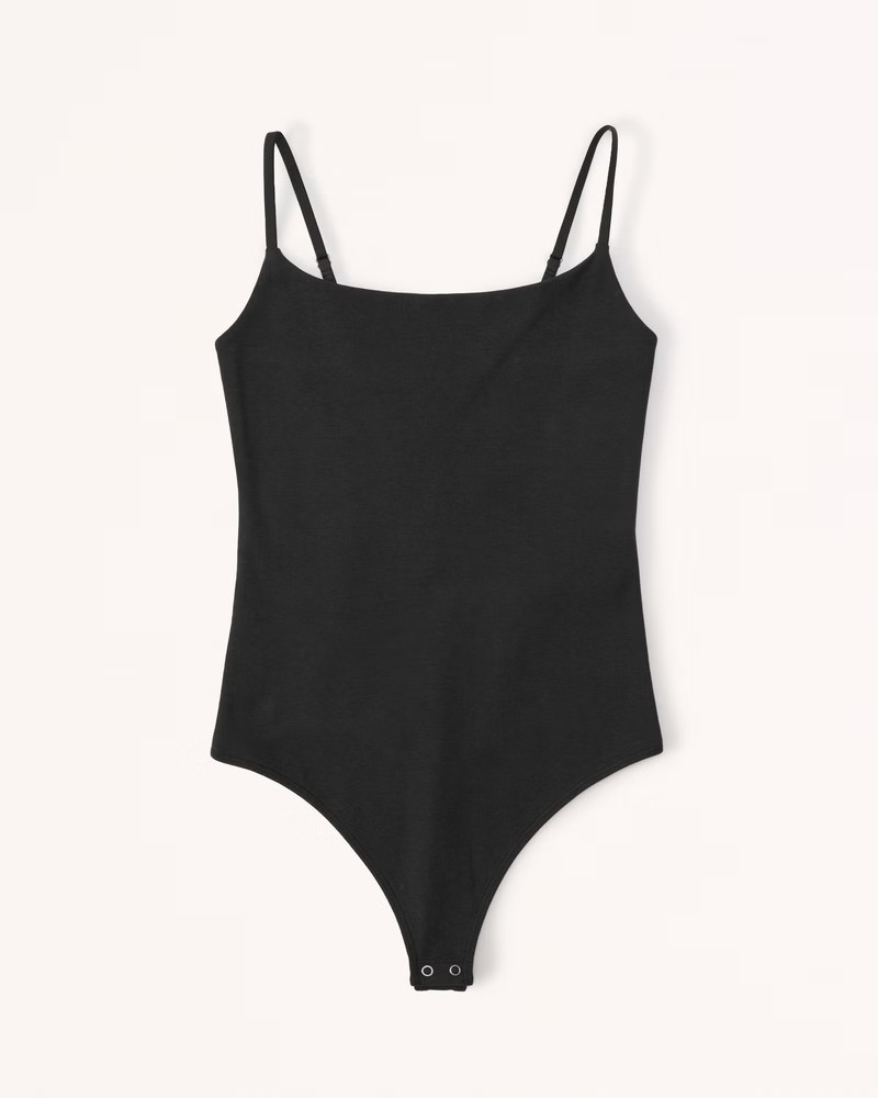 Cotton Seamless Fabric Cami Bodysuit | Abercrombie & Fitch (US)