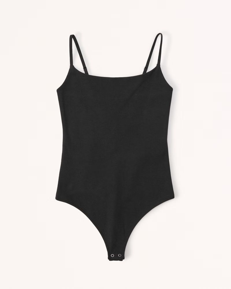 Cotton Seamless Fabric Cami Bodysuit | Abercrombie & Fitch (US)