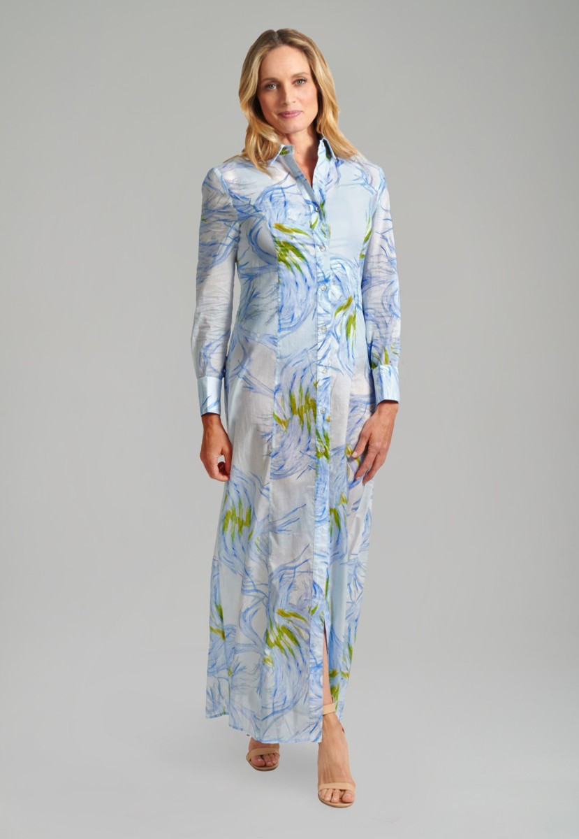 Kathe Cotton Dress in Birds of Paradise | Ala von Auersperg