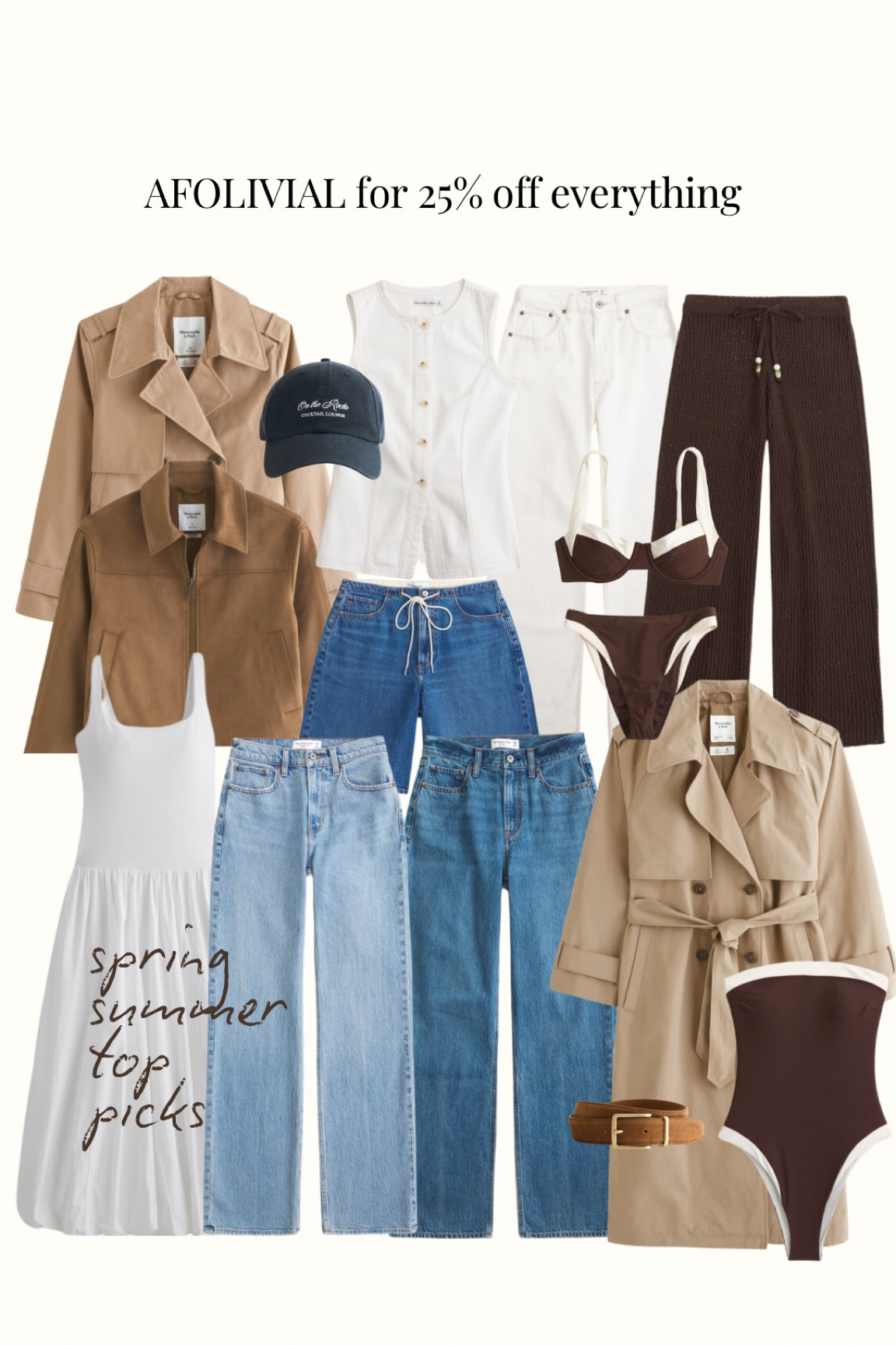 AFOLIVIAL for an extra 15% off eveything (most things are currently 25% off so you’ll save an additional 15% on everything) 

I wear size M in coats/ jackets
S in tops / dresses / swim
W27 in jeans 
M in trousers 
