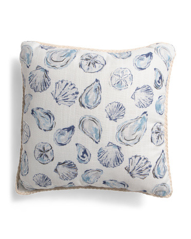 20x20 Metallic Mystic Tide Shells Outdoor Pillow | Marshalls