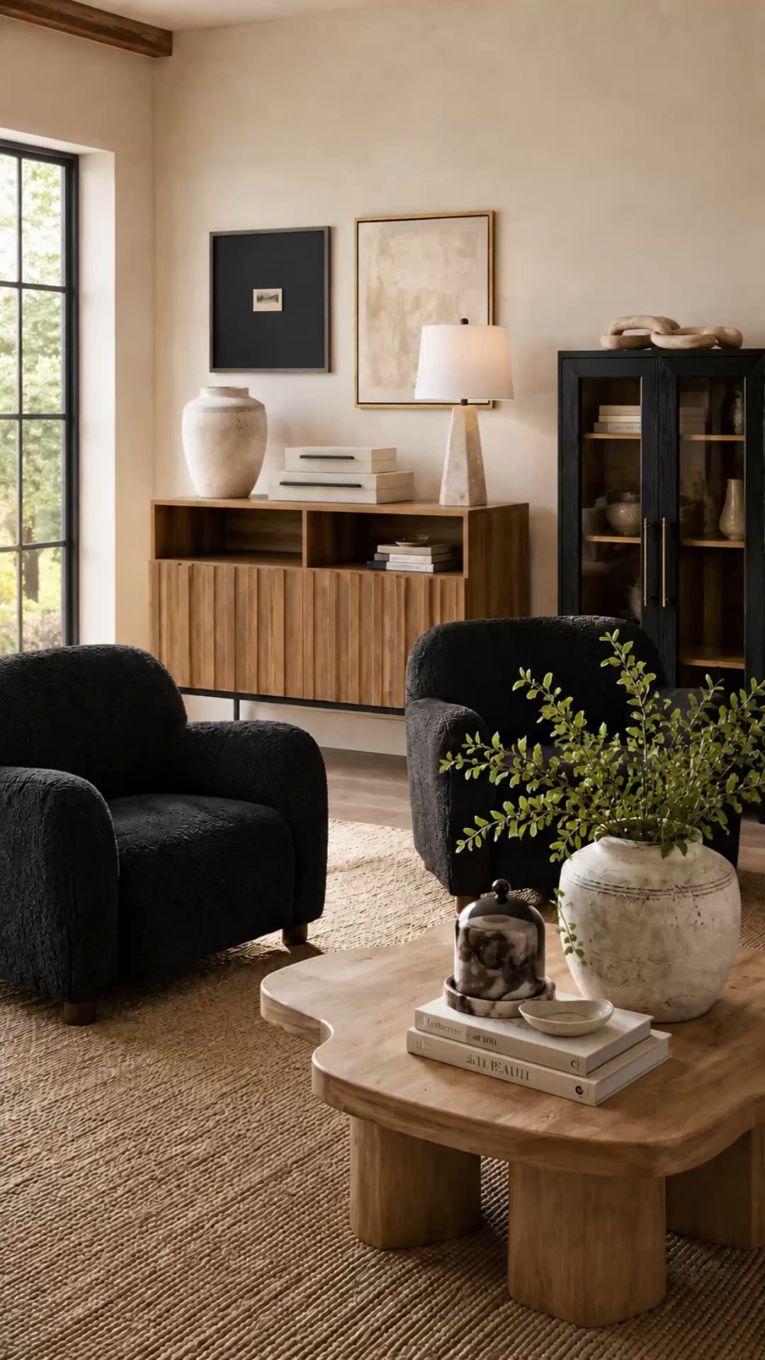 A few elevated home finds can completely change the feel of a space 🤎

The mix of warm wood tones, moody accents, soft lighting, and organic textures makes everything feel cozy, layered, and timeless without trying too hard. I’m especially loving the contrast of the black boucle chairs against all the natural elements lately.

These are the kinds of pieces that make your home feel curated instead of cluttered ✨

#LTKHome #LTKSeasonal #LTKSaleAlert