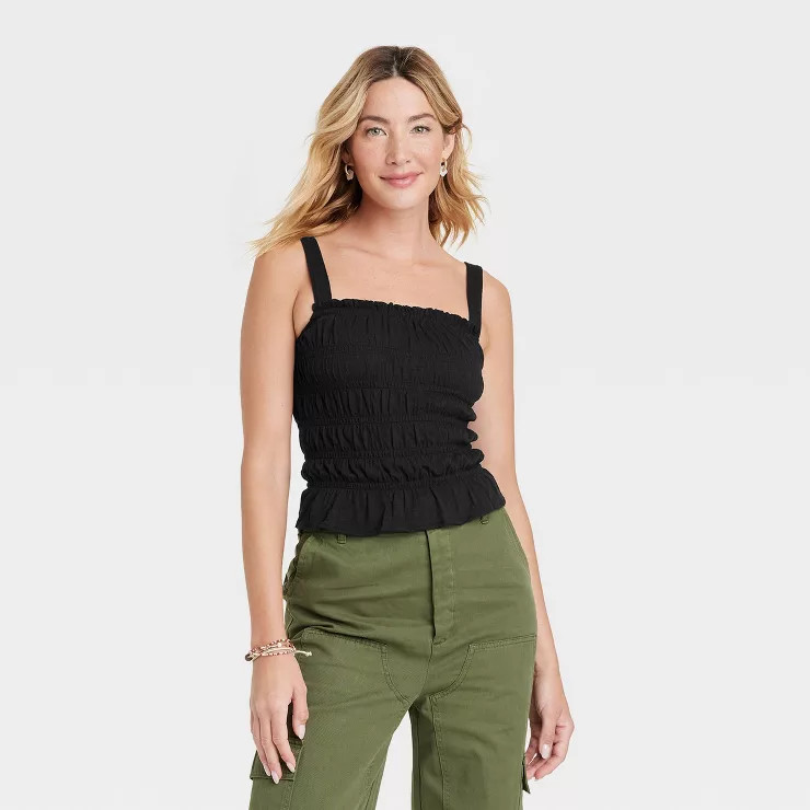 Women's Smocked Tank - Universal Thread™ | Target