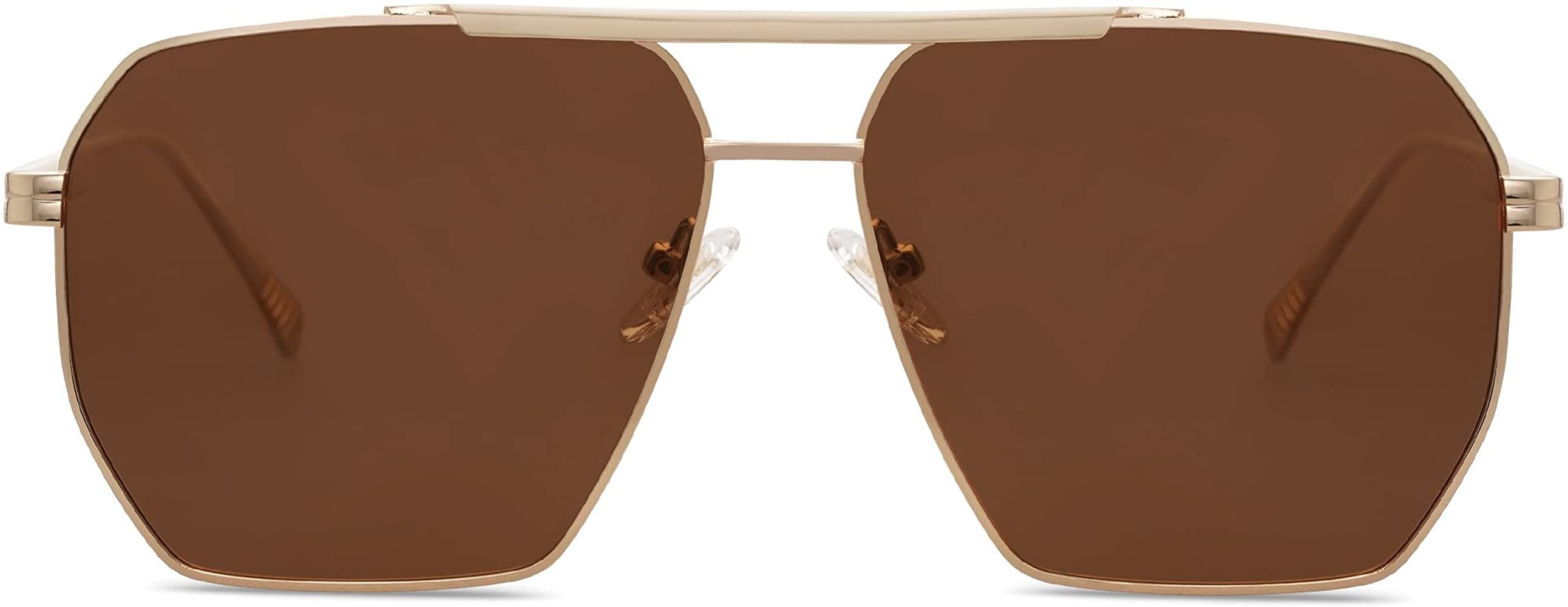 SOJOS Retro Oversized Square Polarized Sunglasses for Women Men Vintage Shades UV400 Classic Large M | Amazon (US)