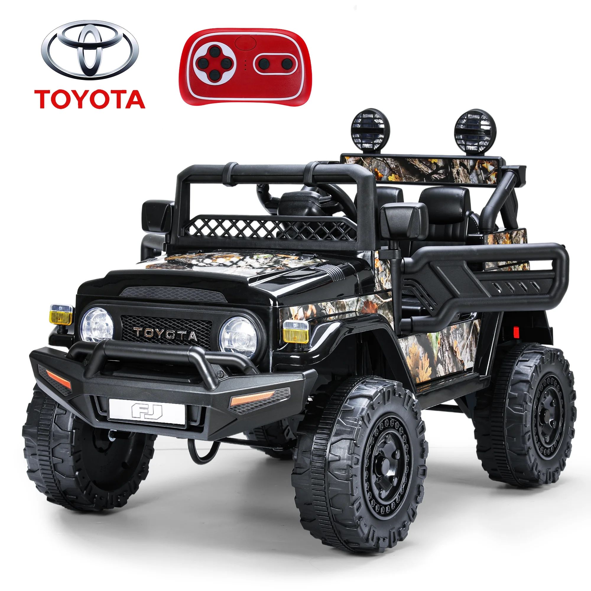 FUNTOK Licensed Toyota FJ Cruiser 12 Volts 7AH Kids Electric Ride on Truck Battery Powered Car To... | Walmart (US)