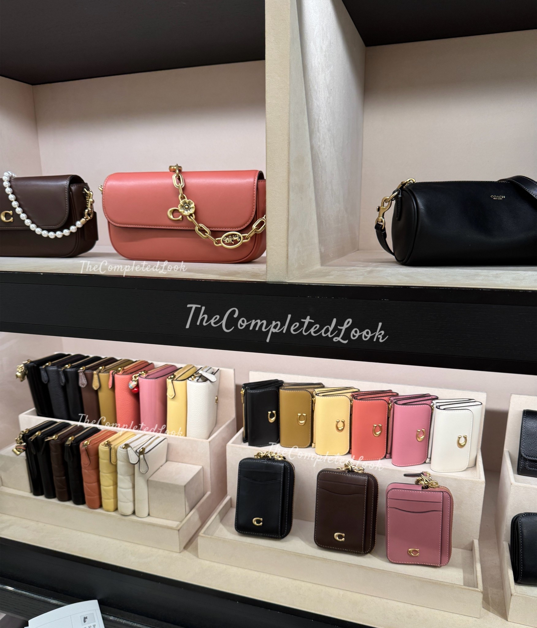 Coach with the beautiful setup! Love it! Which color is your fav ? #coachbag #coachny #coachaccessories 