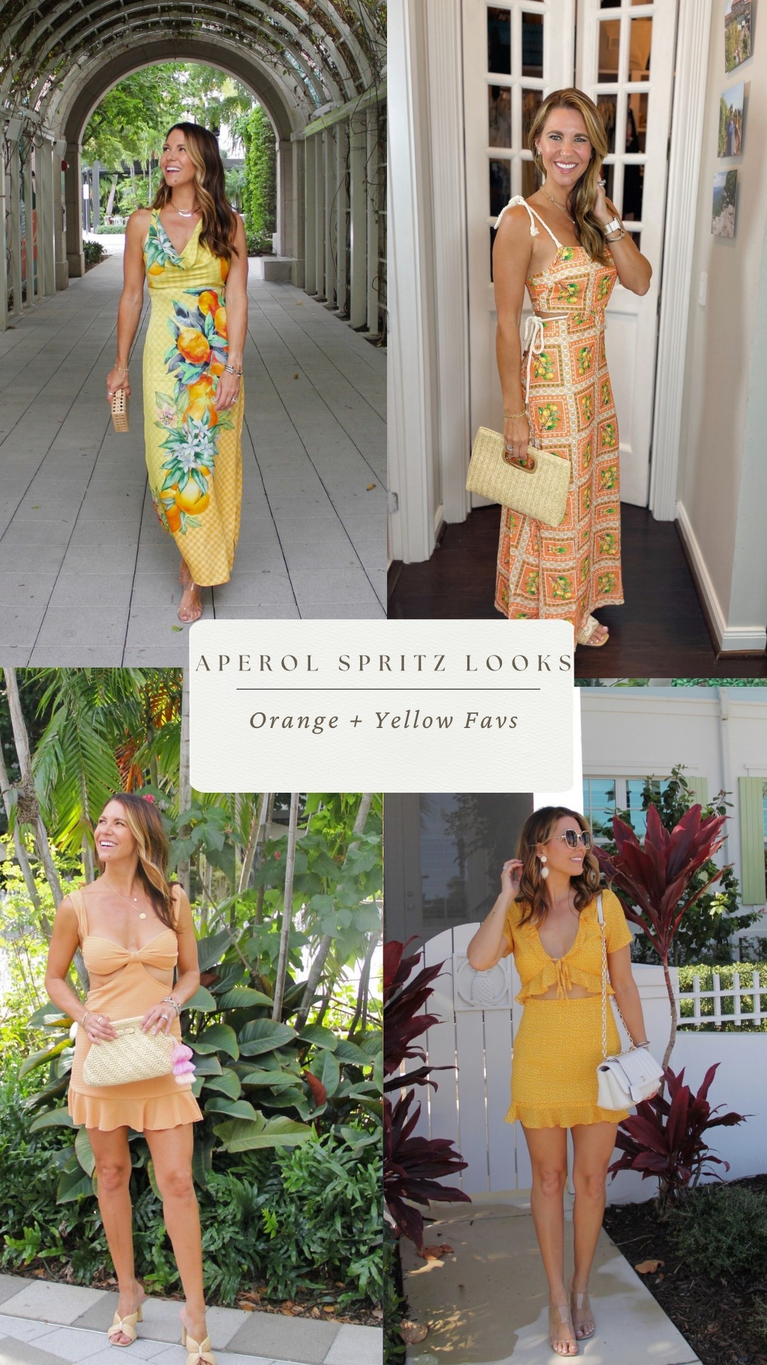 Orange and Yellow Dresses 

#LTKStyleTip #LTKTravel #LTKSeasonal
