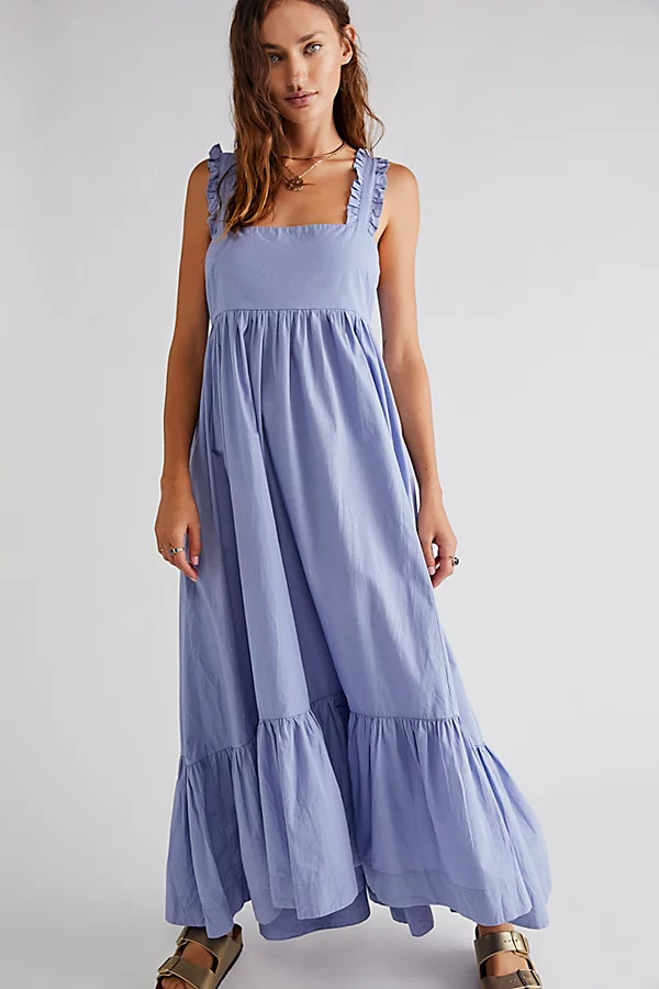 Isabella Maxi Dress by Free People, Corsican Sea, M | Free People (Global - UK&FR Excluded)