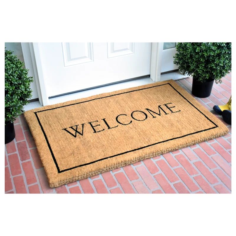 Peyton Welcome Outdoor Door Mat | Wayfair North America
