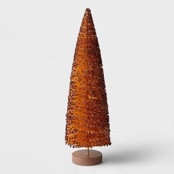 12" Decorative Glitter Sisal Bottle Brush Tree - Wondershop™ | Target