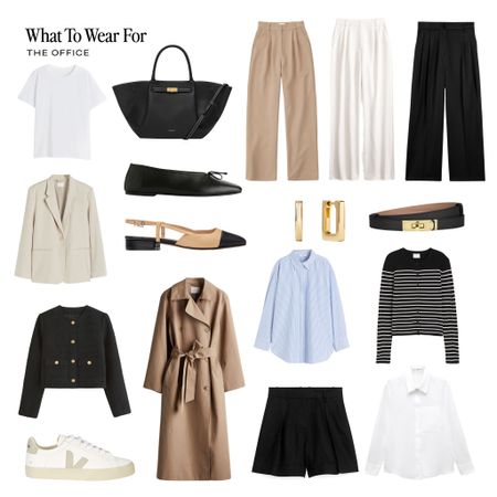 The office | Spring capsule wardrobe (see other post for clothing links)

Workwear, tailored trousers, trench coat, ballet flats, tote bag, shirt, high street, Abercrombie, H&M 

#LTKspring #LTKworkwear #LTKeurope